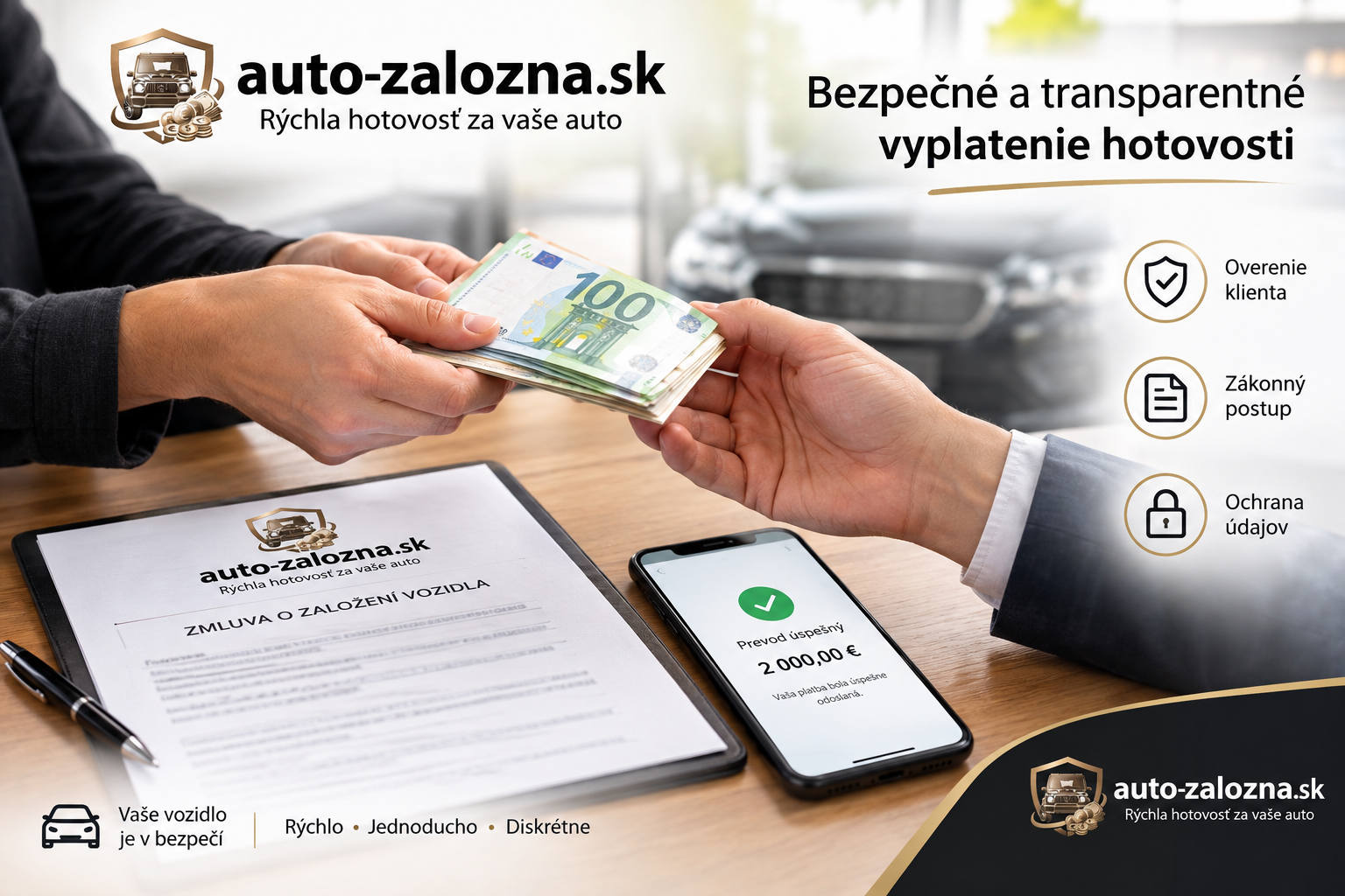 3. Overenie dokumentov a vyplatenie